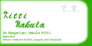 kitti makula business card